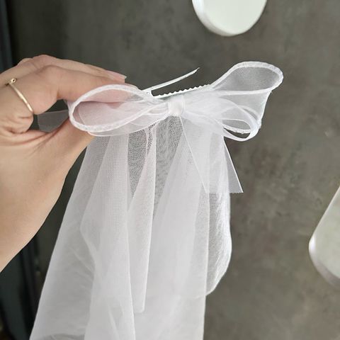  Kẹp tóc KTVL01 - Nơ voan lưới , cô dâu ,cho bé 