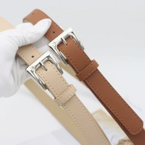  Thắt lưng MUNN04 Bản Nhỏ Khóa Vuông Basic – Nhẹ, Gọn, Dễ Phối Đồ 