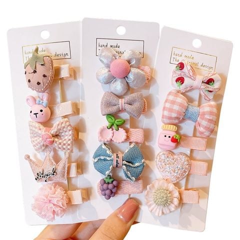  Kẹp tóc KTT0047 Set kẹp tóc nhiều món dễ thươn 
