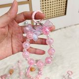  Dây đeo DTC04 điện thoại charm   cao cấp Mix hồng pastel siêu cute & nữ tính 