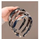  Cài tóc BDD022 Vải Caro Tweed Thanh Lịch – Phong Cách Hàn Quốc 