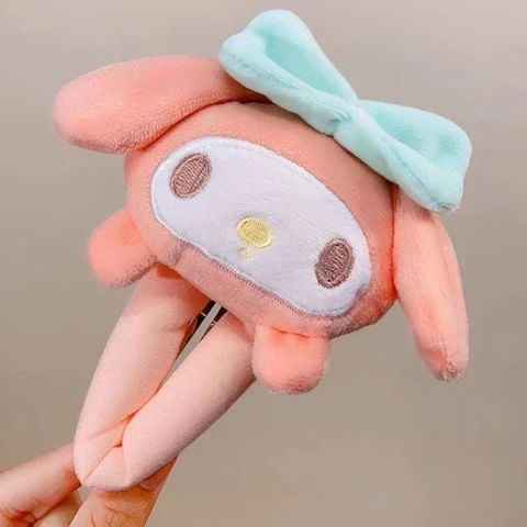  Kẹp Tóc KTT0061  Plush Sanrio – Melody / Cinnamoroll / Kuromi Siêu Cute 