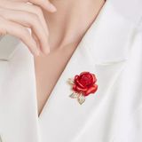  Cài áo ACA011 hoa hồng đỏ – Điểm nhấn quyến rũ, sang trọng nổi bật ✨ 