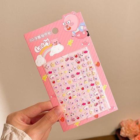  Bộ TMN01 dán móng tay cute hoạt hình – Sticker nail dễ thương nhiều mẫ 