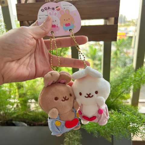  Móc khoá MK007 Thú Nhồi Bông Mini Đôi – Siêu Mềm, Cute & Dễ Phối 