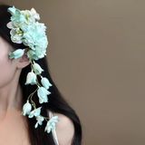  Kẹp tóc KTT0054 Hoa Cascad KTT0054 Hoa Rơi Pastel Hồng/Trắng/Xan 