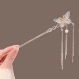  Trâm cài tóc KTT0038 Ngân Điệp Lưu Tơ – Cánh Bướm Pha Lê Lung Linh 