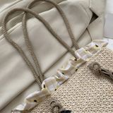  Túi Xách XT00127 – Túi Cói Vintage Kèm Dây Rút Vải, Siêu Xinh – 2 Màu Be & Nâu 