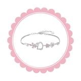  Vòng đeo tay LCT225 - Kitty đá hoa mạ Bạc, đồng 