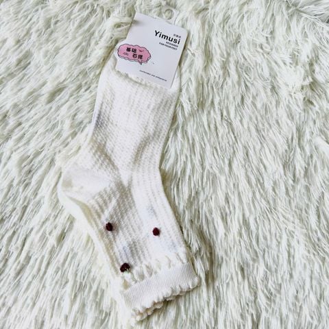  Tất Cổ Cao Viền Bèo VOV0012 – Phong Cách Vintage 
