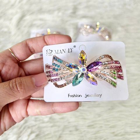  Kẹp Tóc KTT0066 Nơ Đá Pha Lê  – Rực Rỡ Sắc Màu 