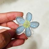  Kẹp tóc hoa nhựa KT0313 – Kẹp hoa trong suốt nhiều màu xinh xắn 