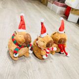  Móc Khóa MK123 – Capybara Noel Dễ Thương, Phụ Kiện Trang Trí Giáng Sinh Siêu Xinh 