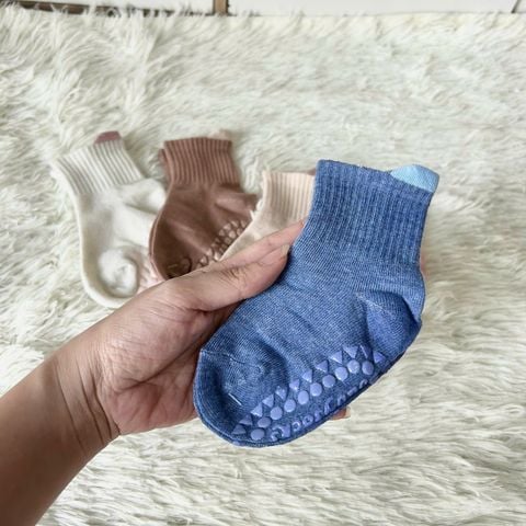  Vớ VOV007 cho bé  4-6 tuổi chống trượt, mềm thoáng, tông pastel siêu xinh 