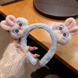  Băng đô BDD037 Headband Lông Xù Gắn Bé Thỏ/Cáo 
