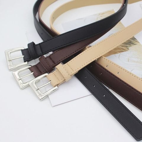  Thắt lưng MUNN04 Bản Nhỏ Khóa Vuông Basic – Nhẹ, Gọn, Dễ Phối Đồ 