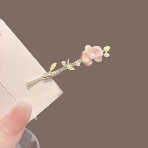  Kẹp Tóc Hoa Xinh KTT039 – Hoa Mai Hồng Phấn Siêu Dễ Thương, Nữ Tính Hàn Quốc ✨ 