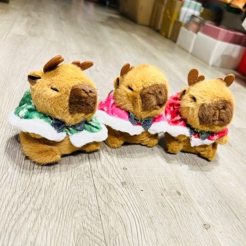  Móc Khóa MK123 – Capybara Noel Dễ Thương, Phụ Kiện Trang Trí Giáng Sinh Siêu Xinh 