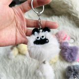  Móc khóa thú bông MK0016 – Lông xù siêu cute, màu sắc đa dạng, hot trend 
