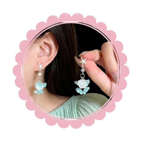  Bông tai TB0472 - Sao Biển xanh 