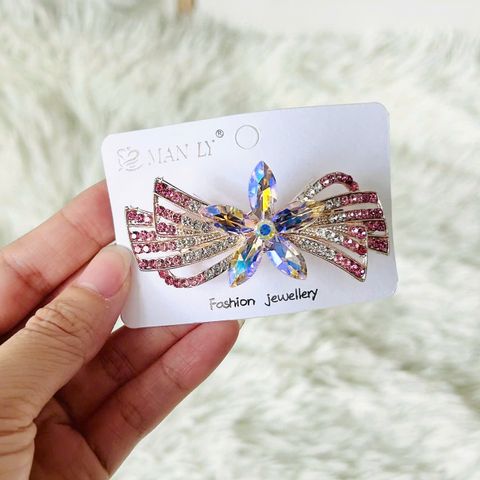  Kẹp Tóc KTT0066 Nơ Đá Pha Lê  – Rực Rỡ Sắc Màu 