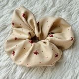  Cột tóc CT0021 Scrunchies vải phồng nữ tính, co giãn êm ái bảo vệ tó 
