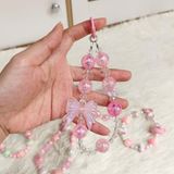 Dây đeo DTC04 điện thoại charm   cao cấp Mix hồng pastel siêu cute & nữ tính 