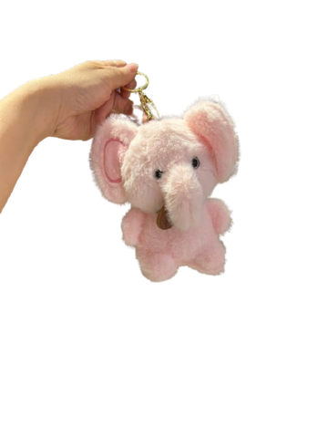  Móc Khóa Voi Nhồi Bông Tinh Nghịch MK005 – Siêu Dễ Thương, Mềm Mại, Treo Balo Là Mê Luôn! ✨ 