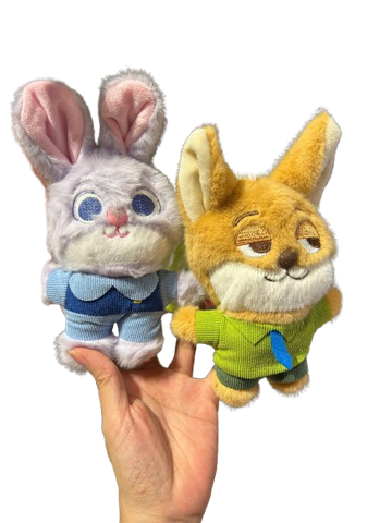  Móc Khóa MK007 – Cáo Khờ Khạo & Thỏ Thông Minh 