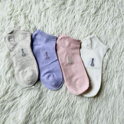  Vớ VOV0015 Cổ Ngắn Pastel – Tất Cotton 