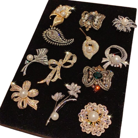  Cài áo ACA01 vintage ngọc trai – Sang chảnh, tinh tế, nâng tầm outfit ✨ 