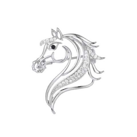  Cài áo  ACA012 ngựa đính đá – Cá tính mạnh mẽ, sang trọng cuốn hút ✨ 
