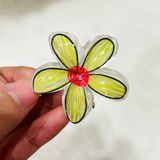  Kẹp tóc hoa nhựa KT0313 – Kẹp hoa trong suốt nhiều màu xinh xắn 