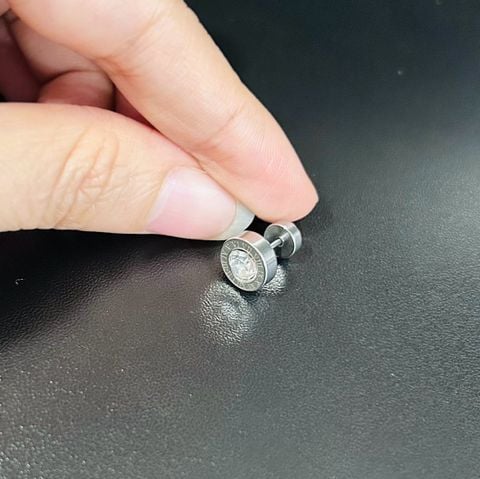  Bông tai TB0464 - Titan nút vặn 