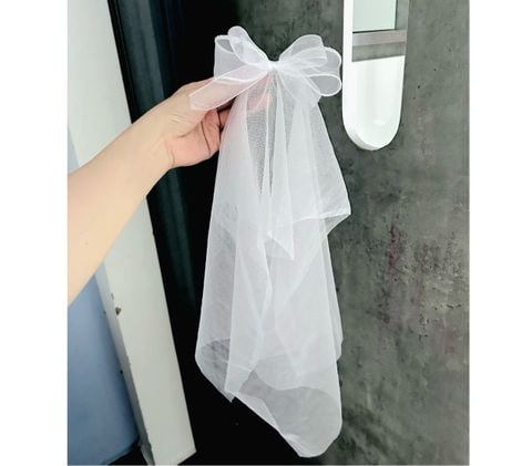  Kẹp tóc KTVL01 - Nơ voan lưới , cô dâu ,cho bé 