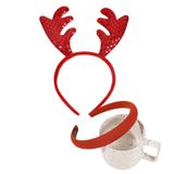  Băng Đô Noel BDD02 – Sừng Tuần Lộc Đỏ Kim Tuyến Siêu Xinh 