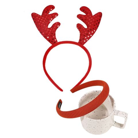  Băng Đô Noel BDD02 – Sừng Tuần Lộc Đỏ Kim Tuyến Siêu Xinh 