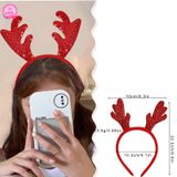  Băng Đô Noel BDD02 – Sừng Tuần Lộc Đỏ Kim Tuyến Siêu Xinh 