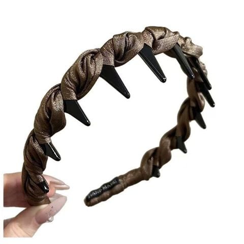  Cài tóc phồng BDD08 - vải bóng Twist Chic Headband 