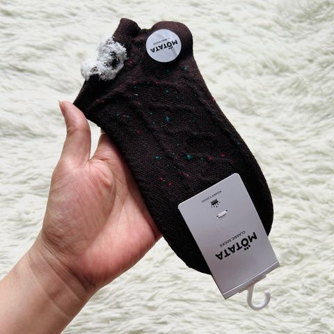  Vớ VOV0016 - Gấu nhỏ Tất Len Tăm Vintage 