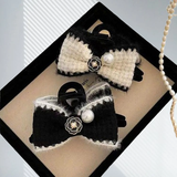  Kẹp Tóc Nơ Vải Tweed KTNĐ01 – Thanh Lịch & Đẳng Cấp Cho Nàng 