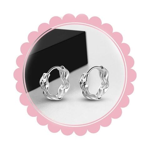  Bông tai TB0420 khoen titan xích – Cá tính hiện đại, bền đẹp không kích ứng 