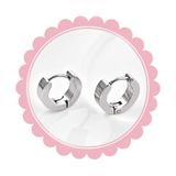  Bông tai TB0427 – Khuyên tròn titan tối giản, đeo nhẹ tai không kích ứng 