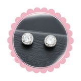  Bông Tai Đá TB0437 – Nam châm Viên Đá To Rõ, Lấp Lánh, Đeo Lẻ Cực Nổi 