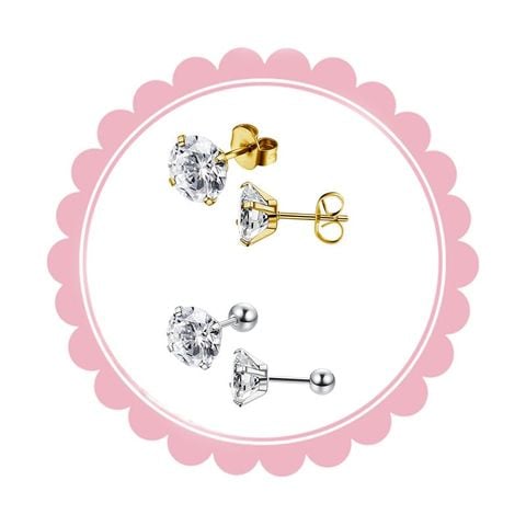  Bông tai đinh đá TB0445 – Lấp lánh tinh tế, đeo càng nhìn càng xinh ✨ 