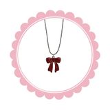  Dây chuyền DC217 – Dây da nơ xinh phong cách trẻ trung 