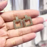  Bông Tai TB0396 – Vuông góc thanh lịch, sáng bừng phong cách 