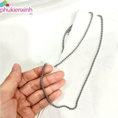  Dây Chuyền Bạc Trơn Unisex DC289 