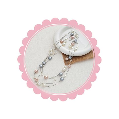  Vòng Đeo Cổ DVC007 – Ngọc phối nhiều tầng, sang xinh cuốn hút 