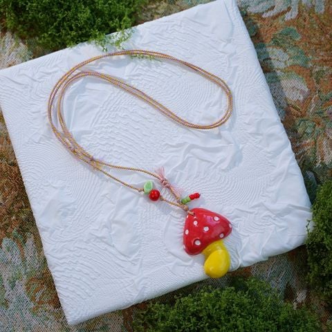 Dây Chuyền Nấm Đỏ DVC0018 – Phụ Kiện Handmade 
